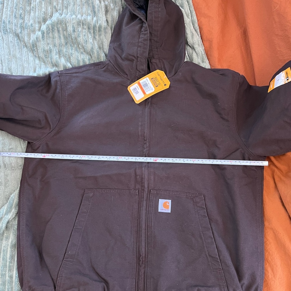 Carhartt Dark Brown Quilted Jacket J-130 - Picture 3 of 7